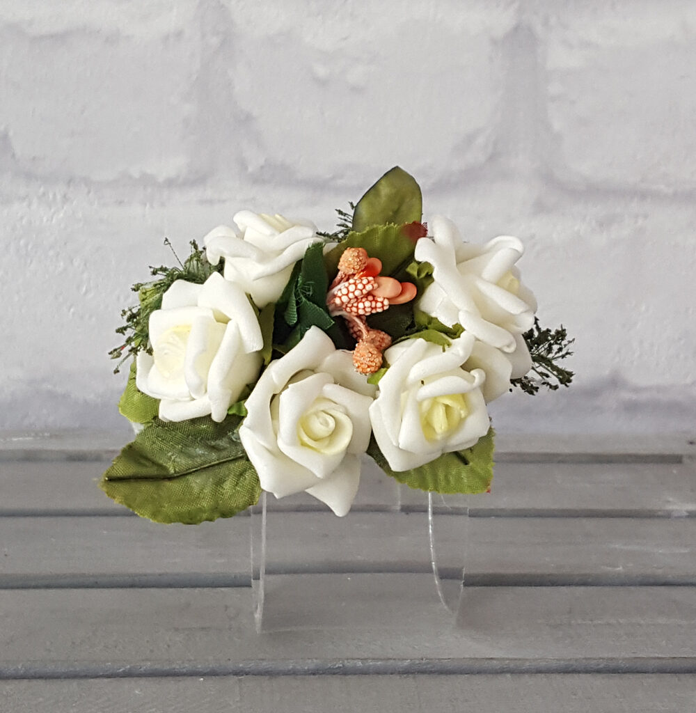 Pasador Rosas Blancas